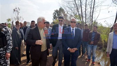 محافظ القليوبية ينتقل إلى موقع حريق خط سولار (مسطرد - طنطا)