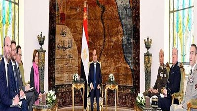 السيسي يستقبل وزيرة الجيوش الفرنسية في القاهرة لبحث العلاقات الثنائية