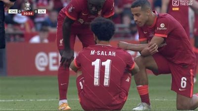 تفاصيل إصابة محمد صلاح و مغادرته نهائي كأس الإتحاد الإنجليزي