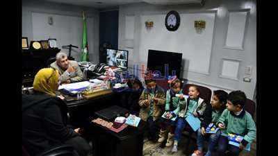 وفد طلابي في زيارة لشركة مياه المنيا