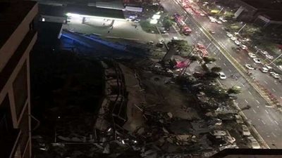 شاهد.. انهيار حجر صحي في الصين