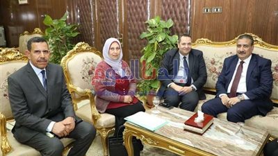 محافظ المنوفية يلتقي رئيس الهيئة العامة للأبنية التعليمية
