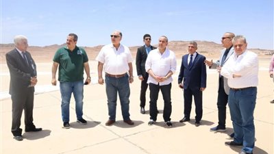 شرح توضيحى حول أعمال التطوير التي تتم بمطار سانت كاترين.. تفاصيل جولة وزير الطيران