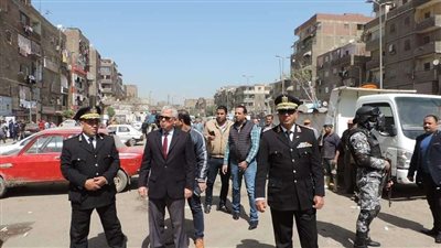 مدير أمن القليوبية يقود حملة أمنية على مدينة شبرا الخيمة