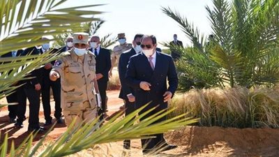 الرئيس السيسي يتفقد مشروع توشكى الخير..فيديو