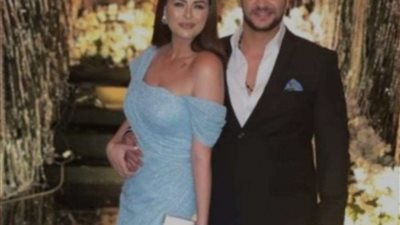 بعد شائعات انفصالها عن زوجها.. هنادي مهنا وأحمد خالد في حفل زفاف بوسي