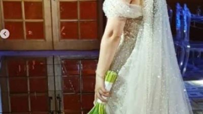 عمرو كمال يهنئ الفنانة بوسى بحفل زفافها