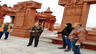 مساعد وزير السياحة يتفقد مشروع قصر البارون امبان بمصر الجديدة (صور)