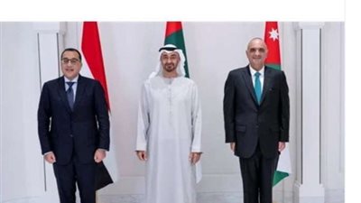 محمد بن زايد يستقبل رئيسي وزراء مصر والأردن | صور