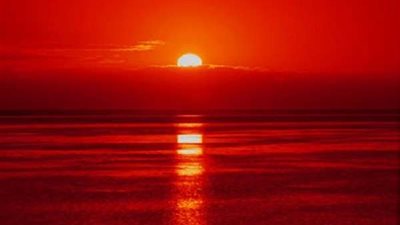 حقيقة ظهور شمس حمراء في السعودية