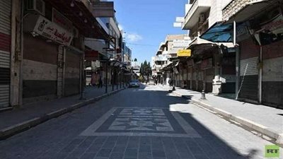 بالصور.. شلل تام في سوريا بسبب فيروس كورونا