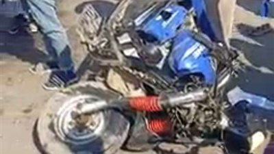 حادث انقلاب تروسيكل على طريق الصف ومصرع قائده