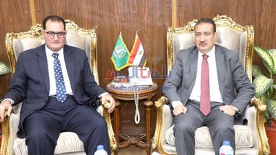 محافظ المنوفية يستقبل مستشار وزير الزراعة لشئون المتابعة