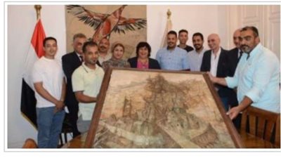 إيناس عبدالدايم.. تستعيد لوحة عبد الهادي الجزار المفقودة منذ 50 عاما