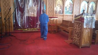 المعداوي: تطهير وتعقيم الكنائس الأربعة لمواجهة انتشار فيروس كورونا