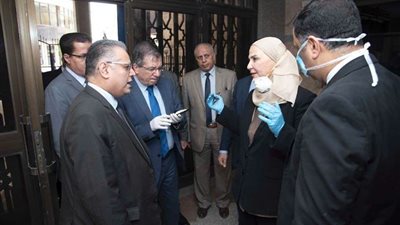 جولة تفقدية لوزيرة التضامن الاجتماعي لمتابعة انتظام صرف معاشات أبريل
