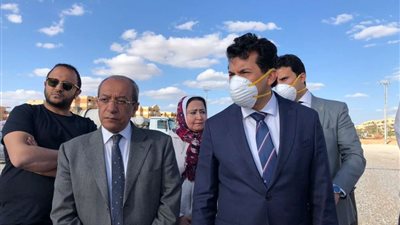 وزير الرياضة يتفقد مركز شباب الجزيرة 2 ونادي النادي بأكتوبر