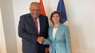 سامح شكري يلتقي بوزيرة أوروبا والشئون الخارجية الفرنسية