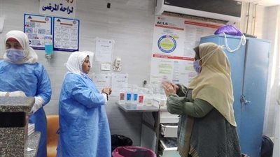 مستشفى بنها الجامعي تجرى تدريب ميداني للتعامل مع حالات فيروس كورونا