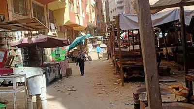 محافظة الجيزة تزيل أكبر سوق عشوائي بالهرم
