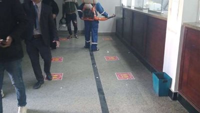 استمرار أعمال تطهير المنشآت الحيوية لمواجهة فيروس كورونا المستجد بمطروح