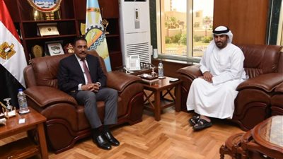 تفاصيل اجتماع محافظ مطروح مع وفد من ديوان ولي عهد أبو ظبي