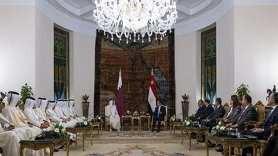 تميم بن حمد: سعدت بزيارة مصر وتبادلنا مع الرئيس السيسي وجهات النظر بشأن تفعيل العمل العربي