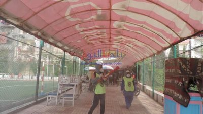 جامعة دمنهور تنتهي من تطهير وتعقيم ٧٠ ٪ من المؤسسات الحكومية بالبحيرة