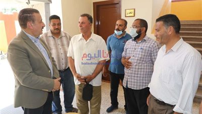 محافظ المنوفية يتفقد أعمال لجان إمتحانات الشهادة الثانوية العامة بمدرسة بمم الثانوية المشتركة بتلا