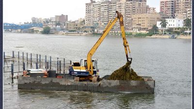 تطهير مجرى النيل وأعمال ري بمدينة المنصورة بتكلفة 41 مليون جنيه