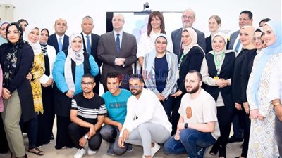 وزيرة الهجرة تفتتح قاعات تدريب المركز المصري الألماني ببني سويف