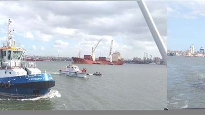 تضامنا مع فرق مكافحة كورونا..  شاهد السفن التجارية والقاطرات البحرية بميناء الإسكندرية تطلق أبواقها