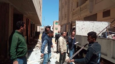 إيقاف أعمال 5 مباني بمطروح وإحالة المخالفات للنيابة العسكرية