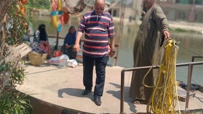 ايقاف عمل معديه يدويه بمركز أبوحمص لمخالفتها اشتراطات الترخيص