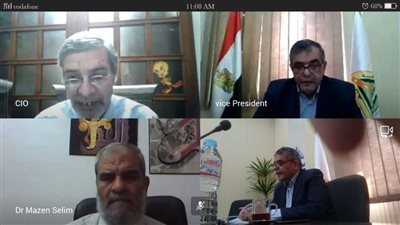 جامعة بنها تناقش التعليم عن بعد والاستعداد لاختبارات الفصل الدراسي الثاني