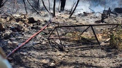 الحماية المدنية تسيطر على حريق نشب بحي الفيلات فى البيطاش بالإسكندرية