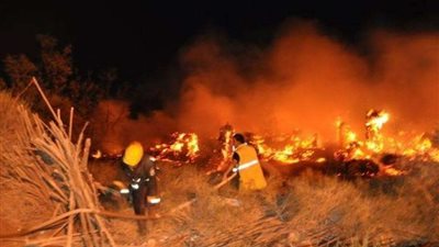 الحماية المدنية تسيطر على حريق هائل بحلوان قبل وقوع كارثة
