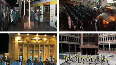 القوات المسلحة تنفذ عمليات التطهير والتعقيم للمناطق الحيوية بالمحافظات