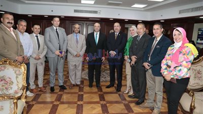 وفد من حماة الوطن يهنئون محافظ بني سويف بعيد الأضحى المبارك