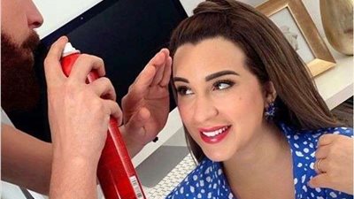 لحظة رومانسية.. أسما شريف منير بـ