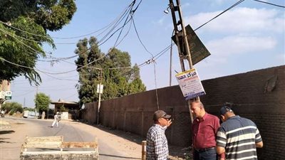 اصطدام سيارة بعمود إنارة بالمنوفية واستدعاء شركة الكهرباء