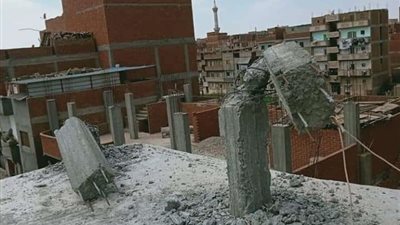 تنفيذ إزالة فورية لحالة بناء مخالف رصدتها منظومة المتغيرات المكانية بالمنوفية