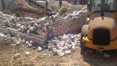 الأجهزة الأمنية تقوم بإزالة التعديات على الأراضى الزراعية.. تفاصيل