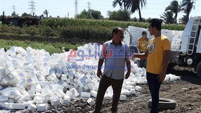 إزالة 14 حالة تعد على أرض زراعية وإيقاف حالات بناء مخالف ببني سويف