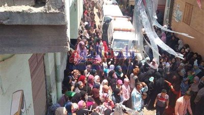 تشييع جثمان ضحايا حادث ترعة السلام حفظة القرآن بالدقهلية