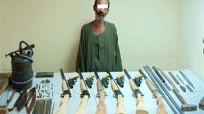 ضبط أربعة أشخاص بحوزتهم 11 سلاح و166 طلقة بأسيوط