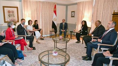 الرئيس السيسي يستقبل وزيرة الخارجية الألمانية