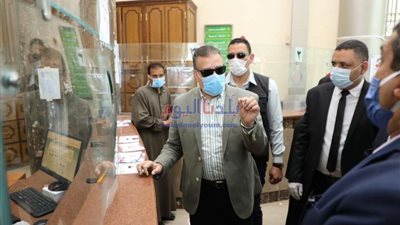 المنوفية : متابعة انتظام صرف 