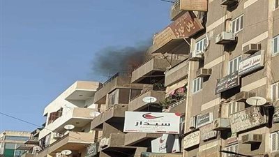 رجال الحماية المدنية تسيطر على حريق نشب في شقة سكنية بالعمرانية