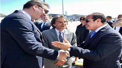 جلسة مباحثات موسعة بين الرئيس السيسى ونظيره الصربى بحضور وفدى البلدين